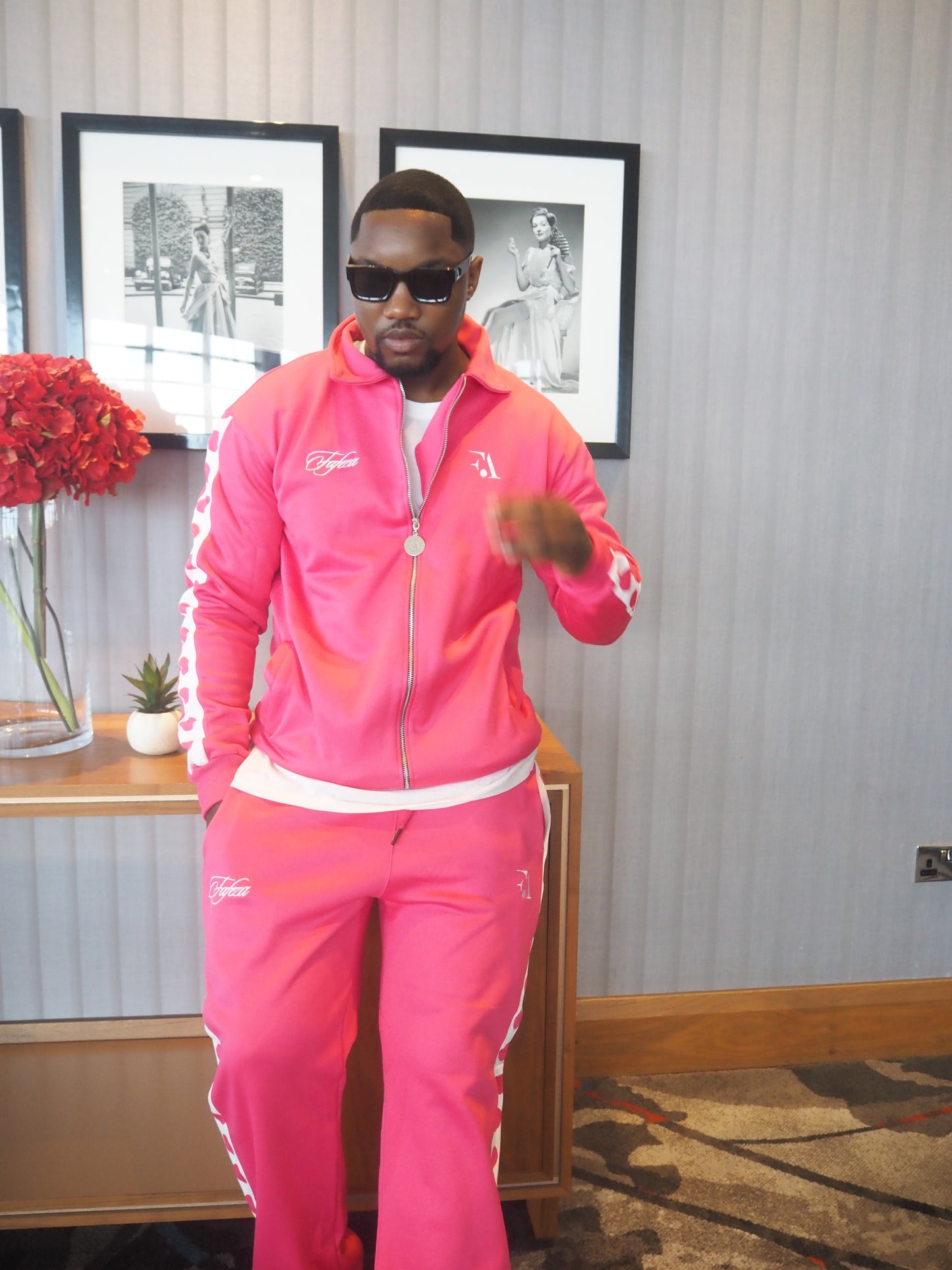 FAFEZA signature zip Rose (Pink) limited edition tracksuit