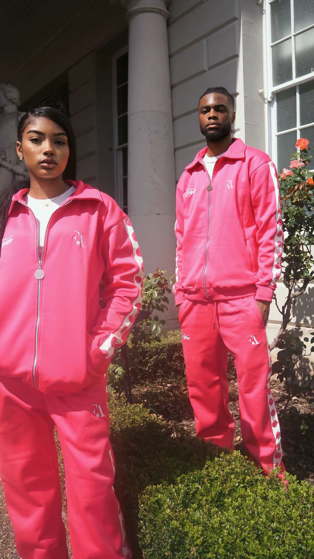 FAFEZA signature zip Rose (Pink) limited edition tracksuit