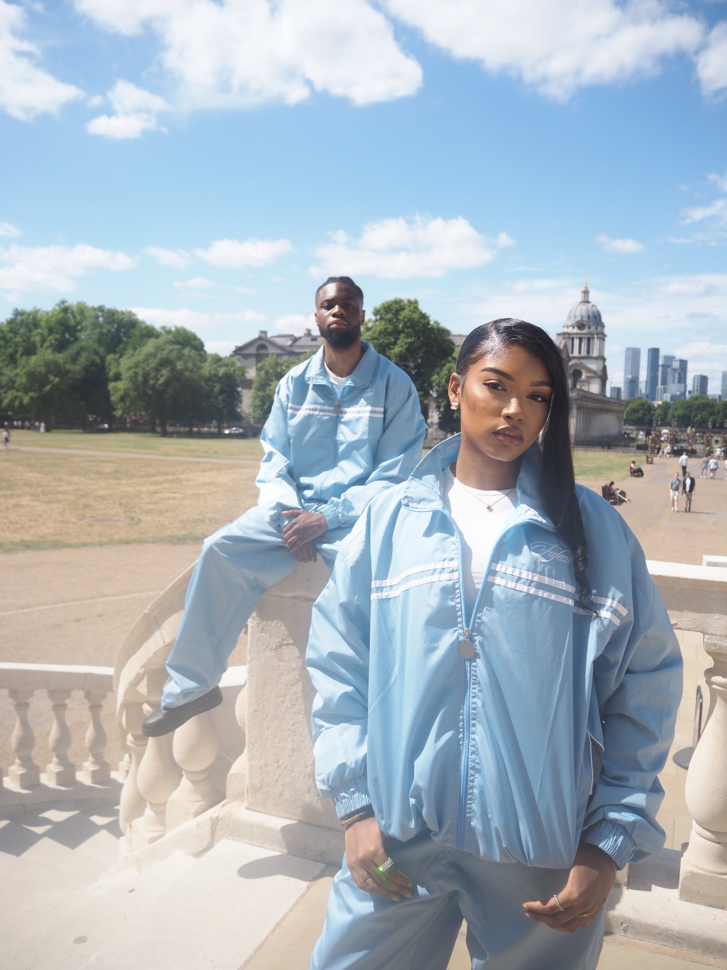 FAFEZA Signature collection Ice Tracksuit Light Blue Unisex