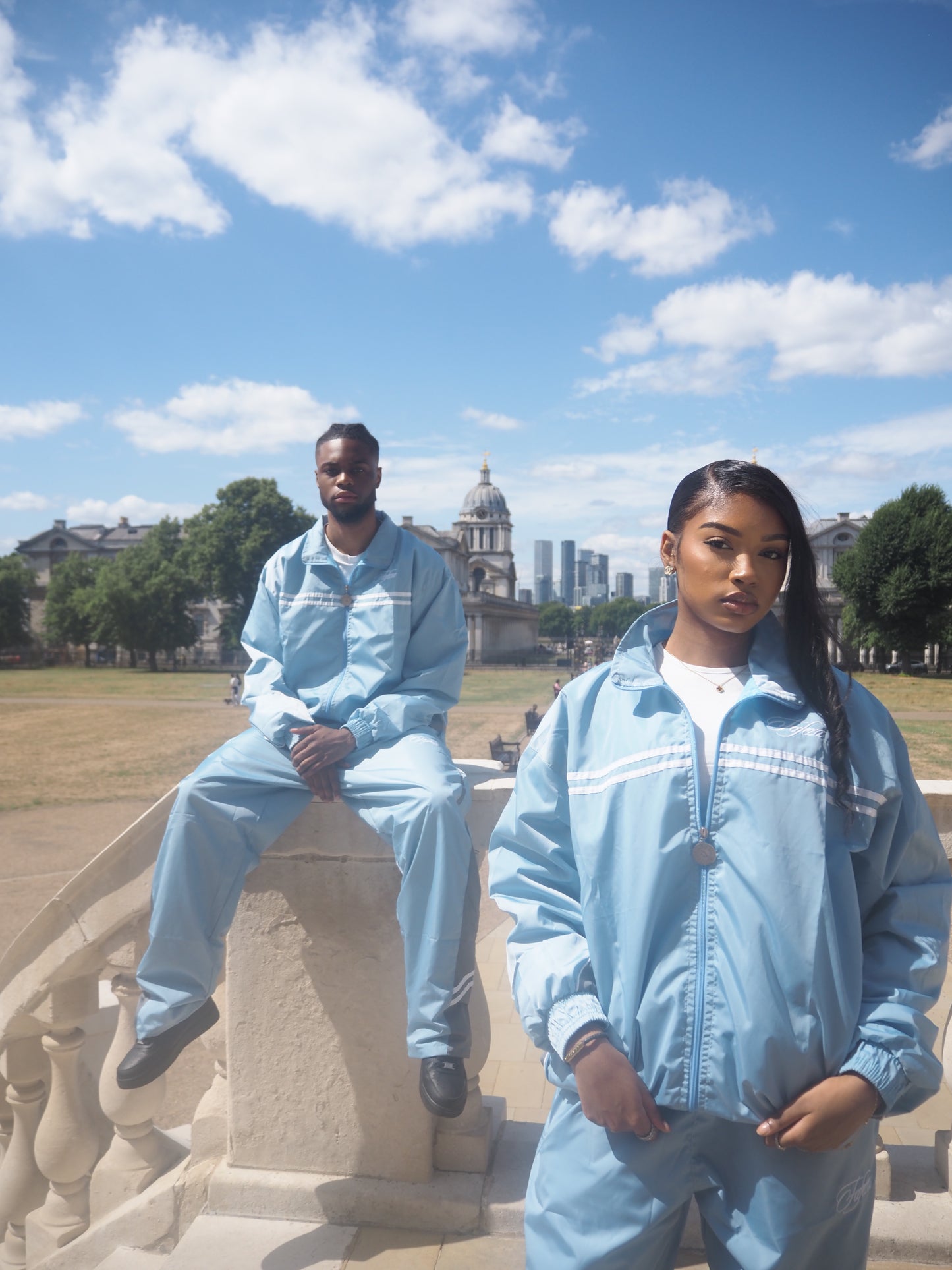 FAFEZA Signature collection Ice Tracksuit Light Blue Unisex