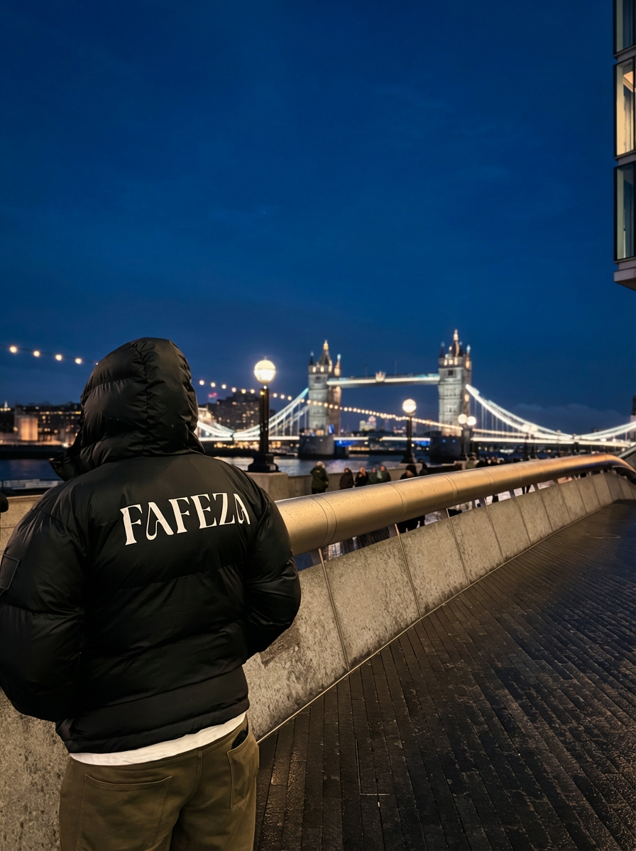 FAFEZA Puffer Jacket Black