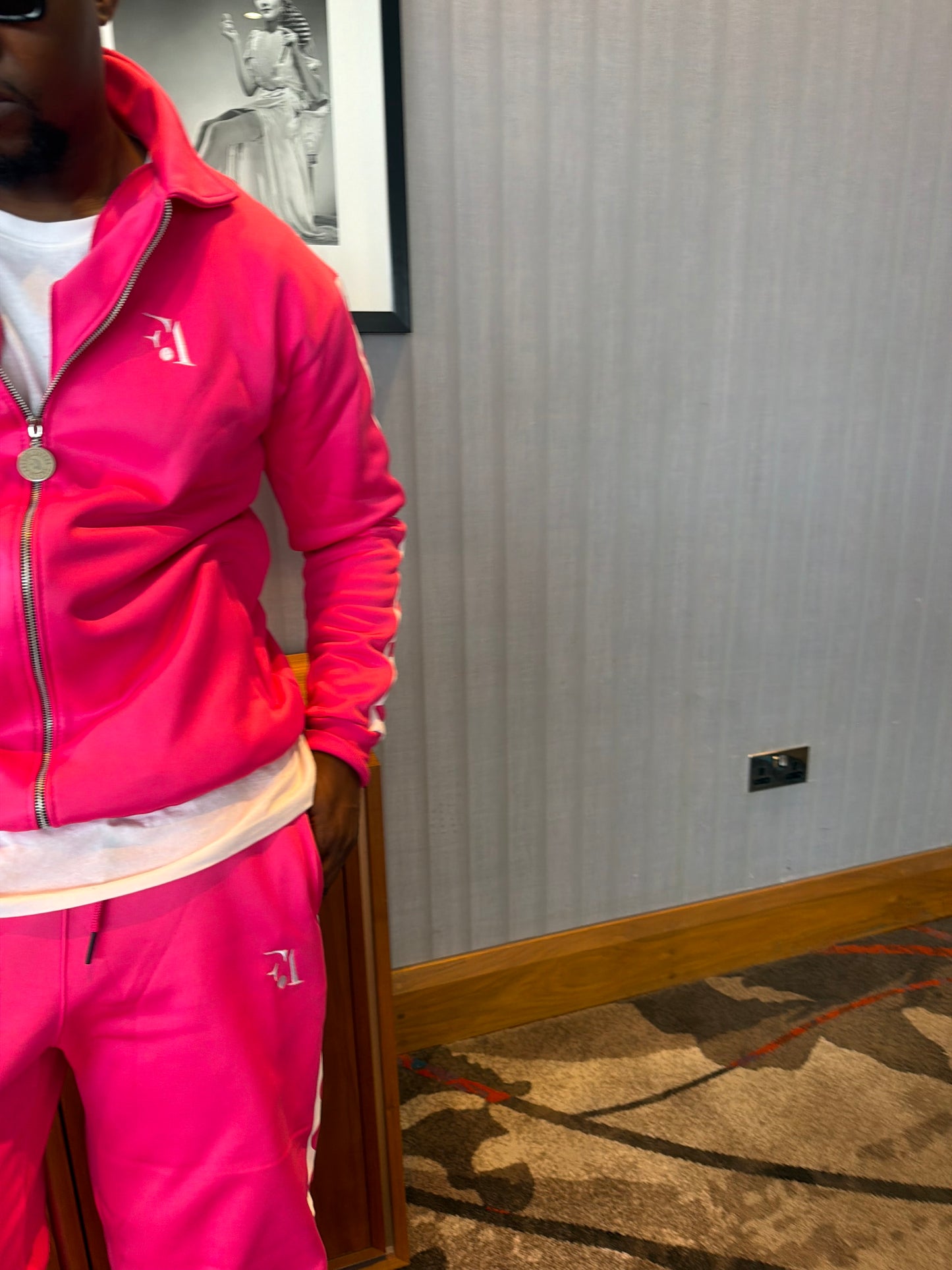 FAFEZA signature zip Rose (Pink) limited edition tracksuit