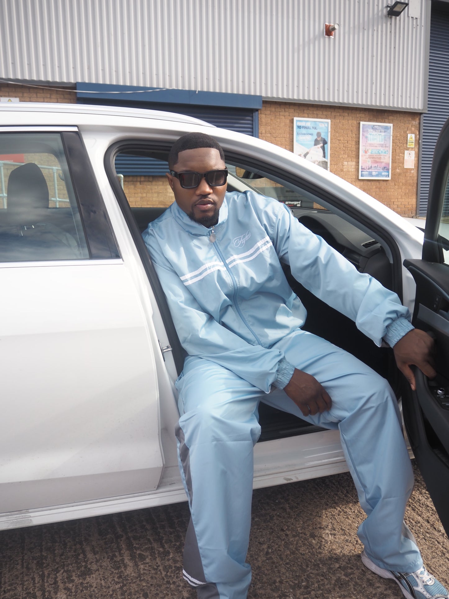 FAFEZA Signature collection Ice Tracksuit Light Blue Unisex