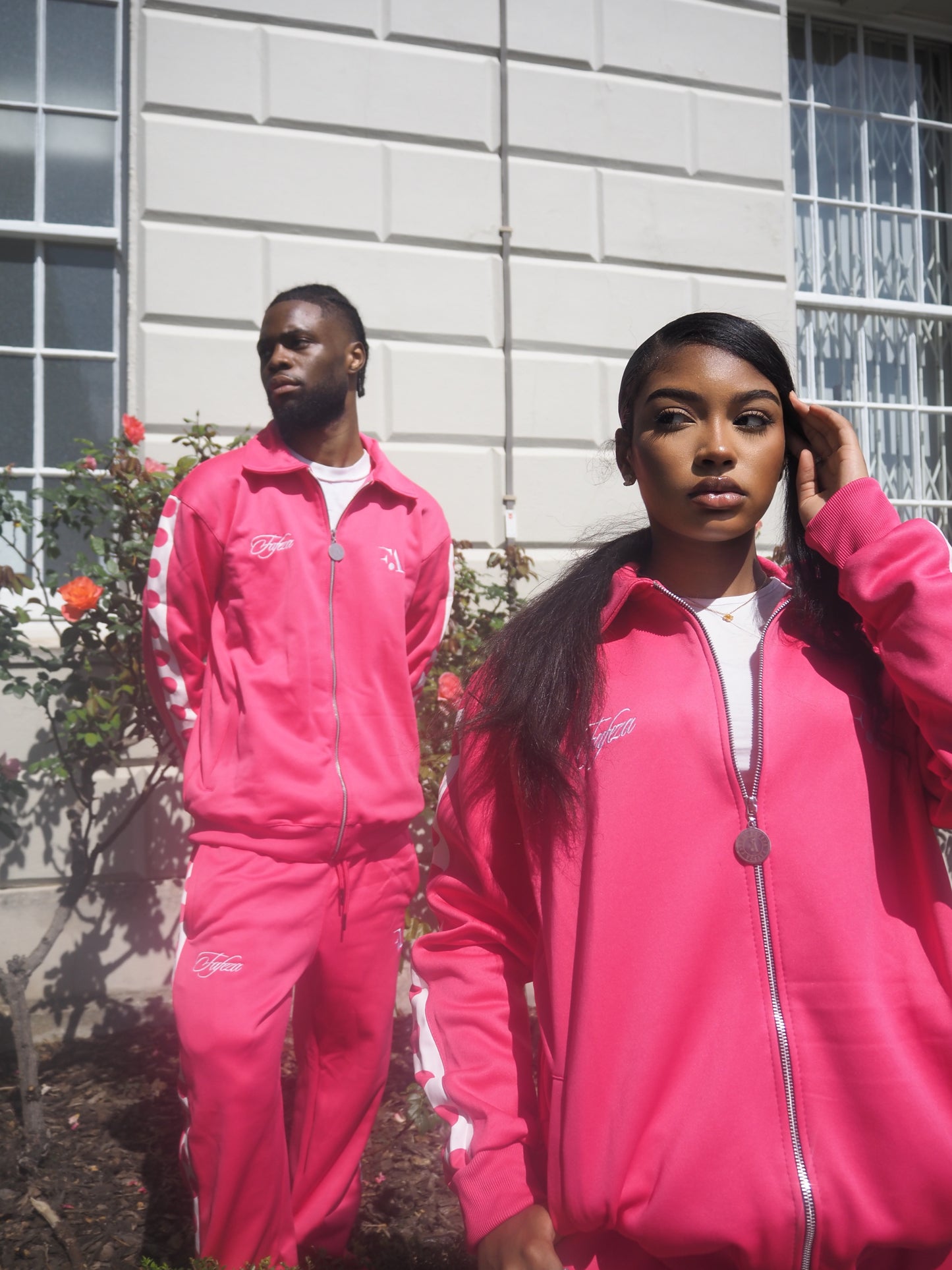 FAFEZA signature zip Rose (Pink) limited edition tracksuit