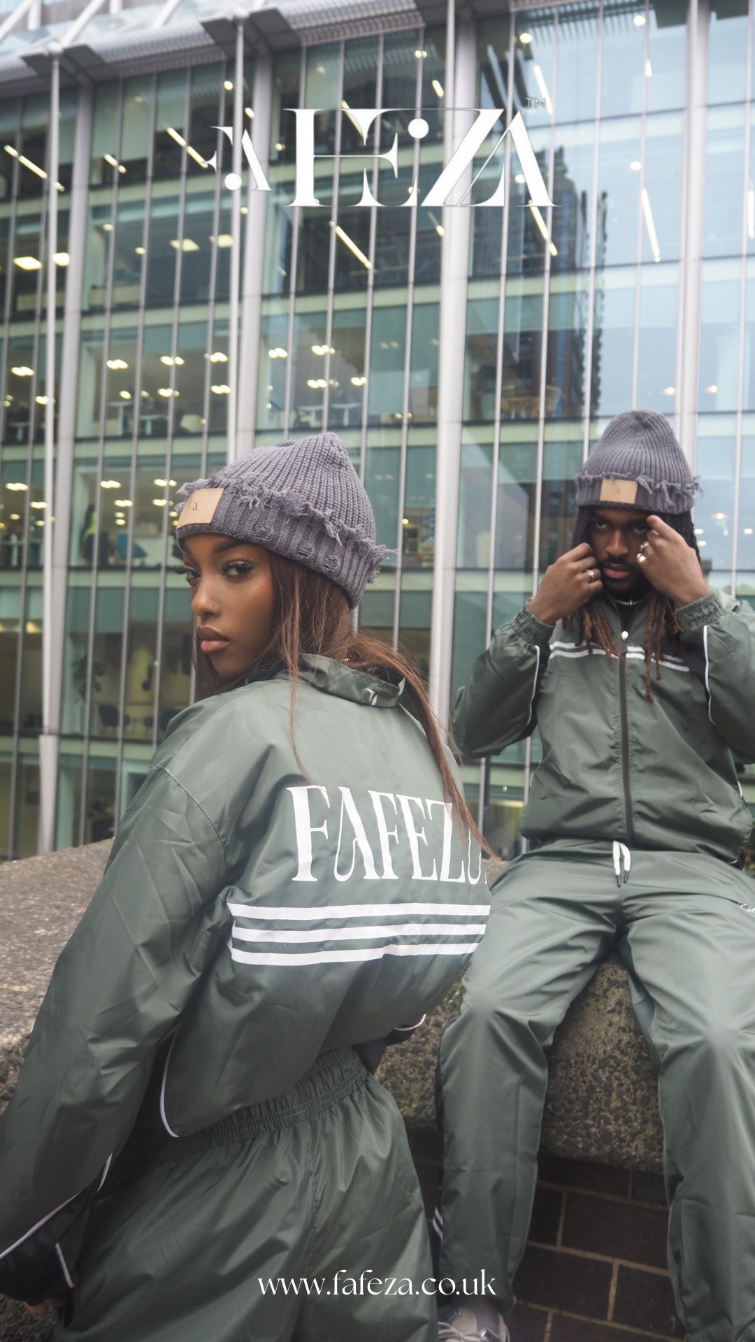 Fafeza Signature Olive Tracksuit Unisex